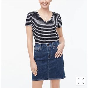 NWT J. Crew denim skirt